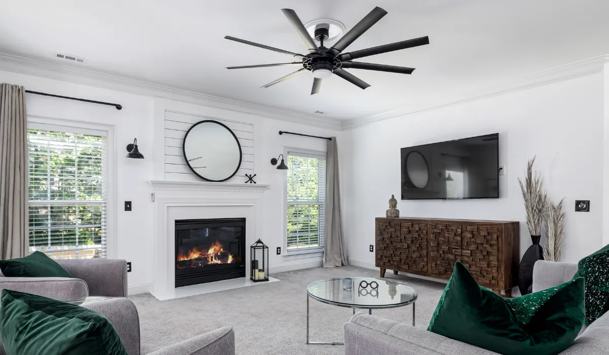 Professional high-end carpet in living room