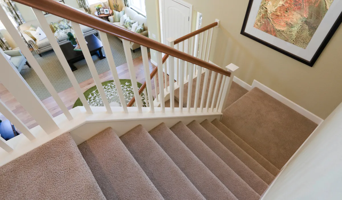 clean stair carpet