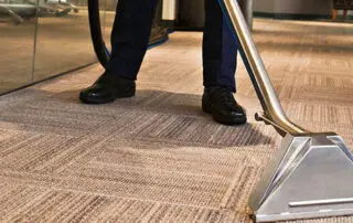 Residential and commercial interior cleaning in Phoenix by First Class Green Cleaning showing carpet cleaning