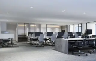 Residential and commercial interior cleaning in Phoenix by First Class Green Cleaning showing commercial carpet cleaning