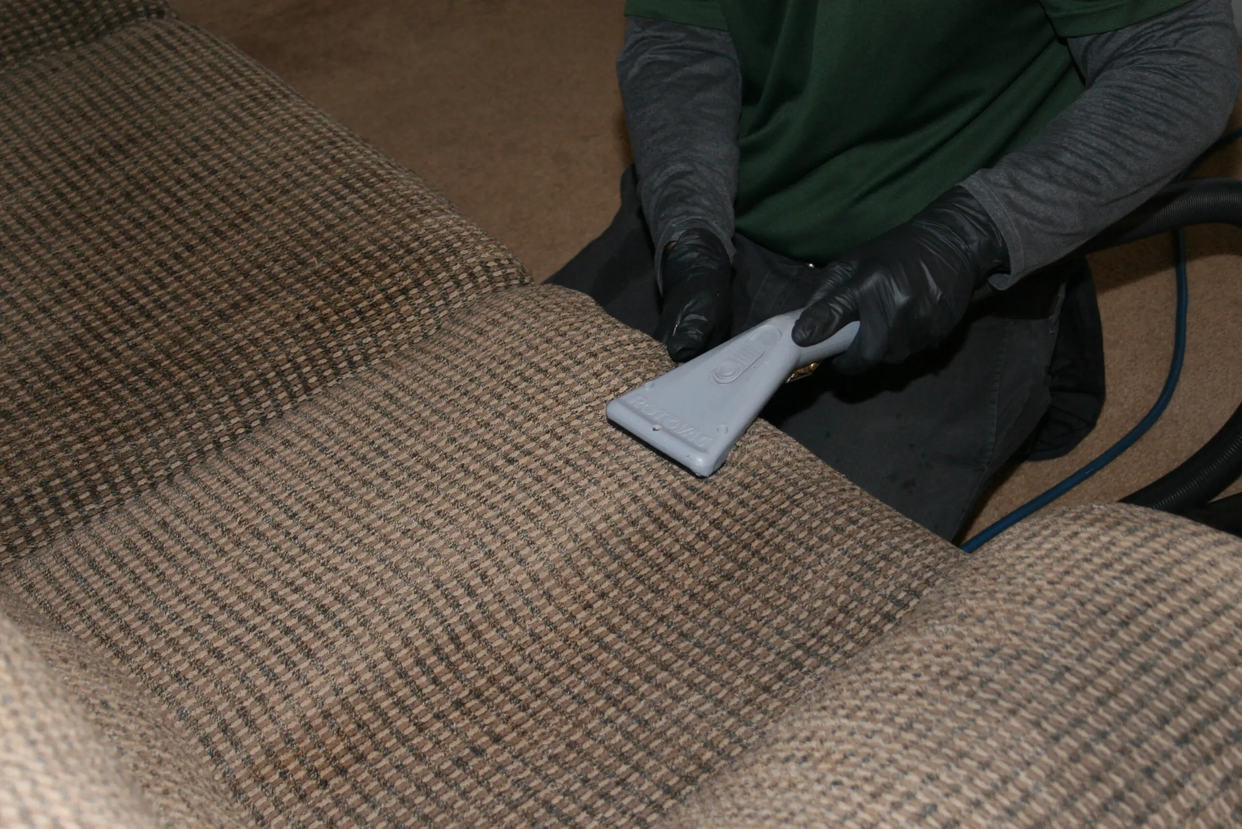 Residential and commercial interior cleaning in Phoenix by First Class Green Cleaning showing furniture cleaning