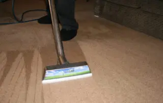 Residential and commercial interior cleaning in Phoenix by First Class Green Cleaning showing carpet cleaning