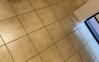 PhoenicianDentTileAfter Beige ceramic restroom tile after cleaning